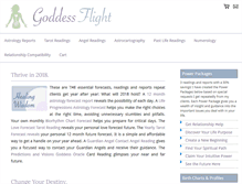 Tablet Screenshot of goddessflight.com